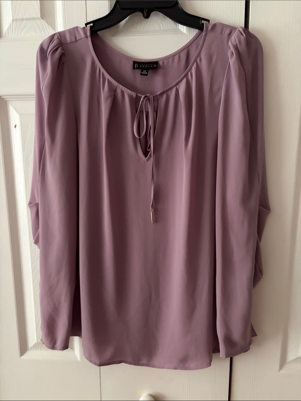 Bobeau Lavender Tie Front Blouse XS Boho